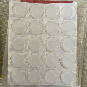 80 PCS Clear Epoxy Stickers Craft Bottle Caps Stickers